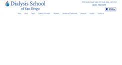 Desktop Screenshot of dialysisschoolofsd.com